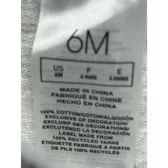 Adidas Baby Joggers 6 Months Gray with Pink Stripes - Picture 4 of 5